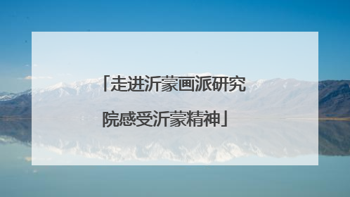 走进沂蒙画派研究院感受沂蒙精神